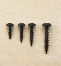 Lee Valley Pan-Head Black Steel Screws