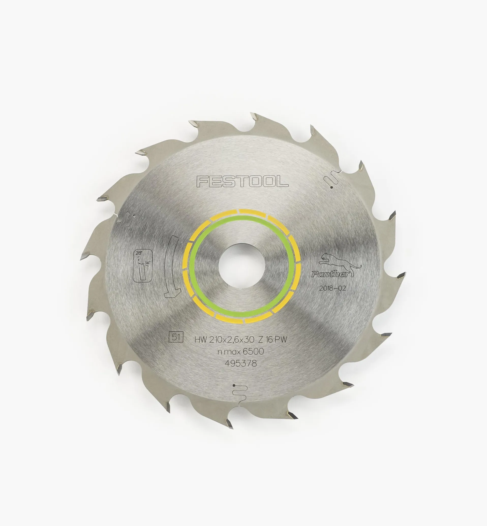 Lee Valley Panther Blade For Festool TS 75 EQ Plunge-Cut Circular Saw