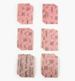 Lee Valley 18-Pc. Sample Pack Of 3" × 5" Mirka Ultimax Ligno Grip Sheets