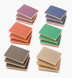 Lee Valley 18-Pc. Sample Pack Of Mirka LD 3" × 4" × 1/2" Grip Abrasive Sponges