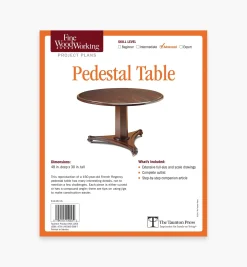 Lee Valley Pedestal Table Plan