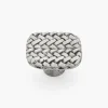 Lee Valley Pewter Herringbone Weave Knob