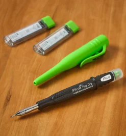 Lee Valley Pica Fine Dry 0.9mm Mechanical Pencil & 48 HB/H Leads Set