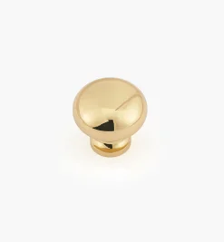 Lee Valley Plain Classic Brass Knobs
