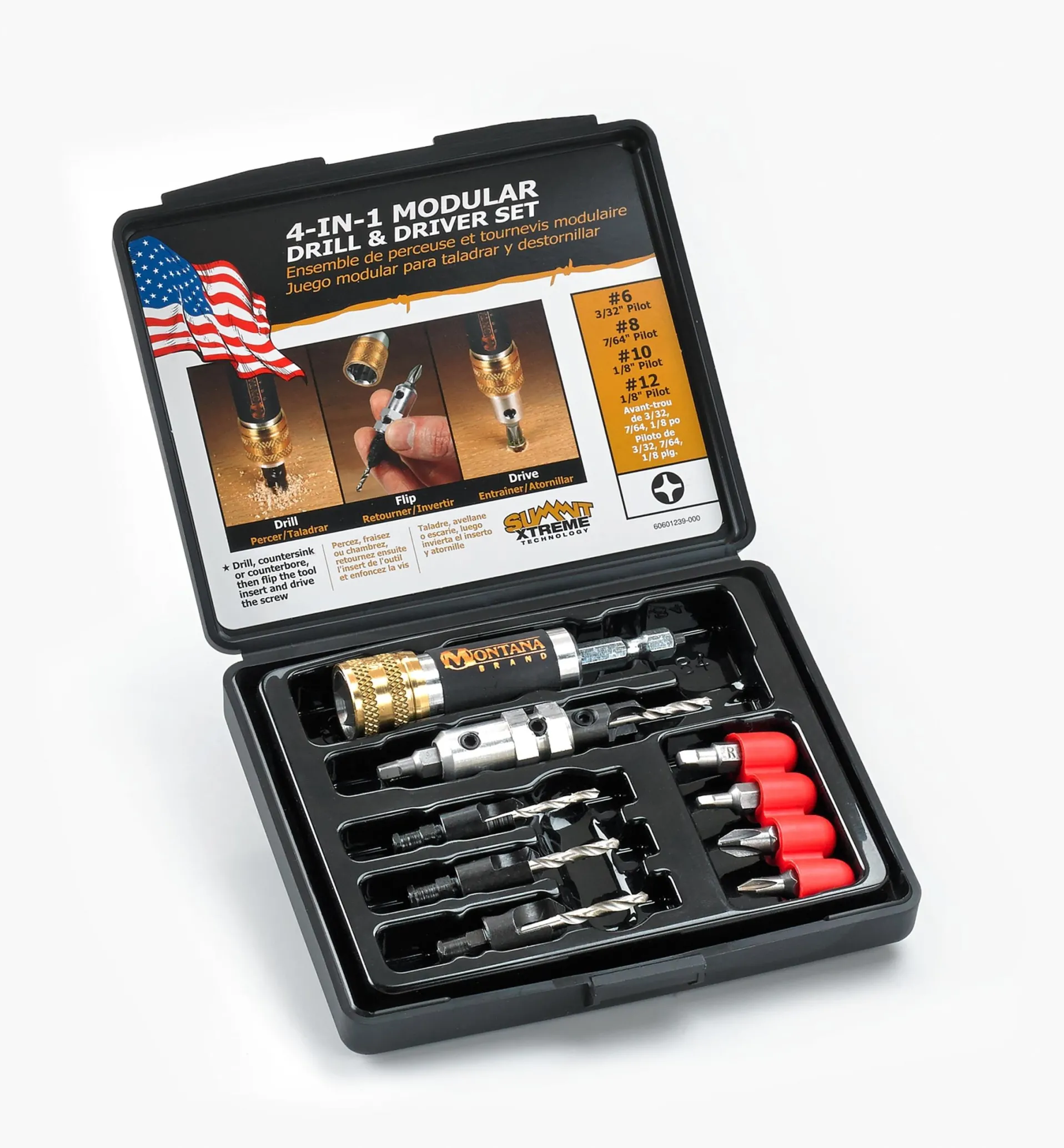 Lee Valley Quick-Change Drill/Countersink Set