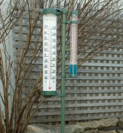 Lee Valley Rain Gauge With Thermometer
