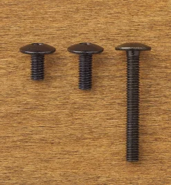 Lee Valley Rampa M6 Black Mushroom-Head Bolts