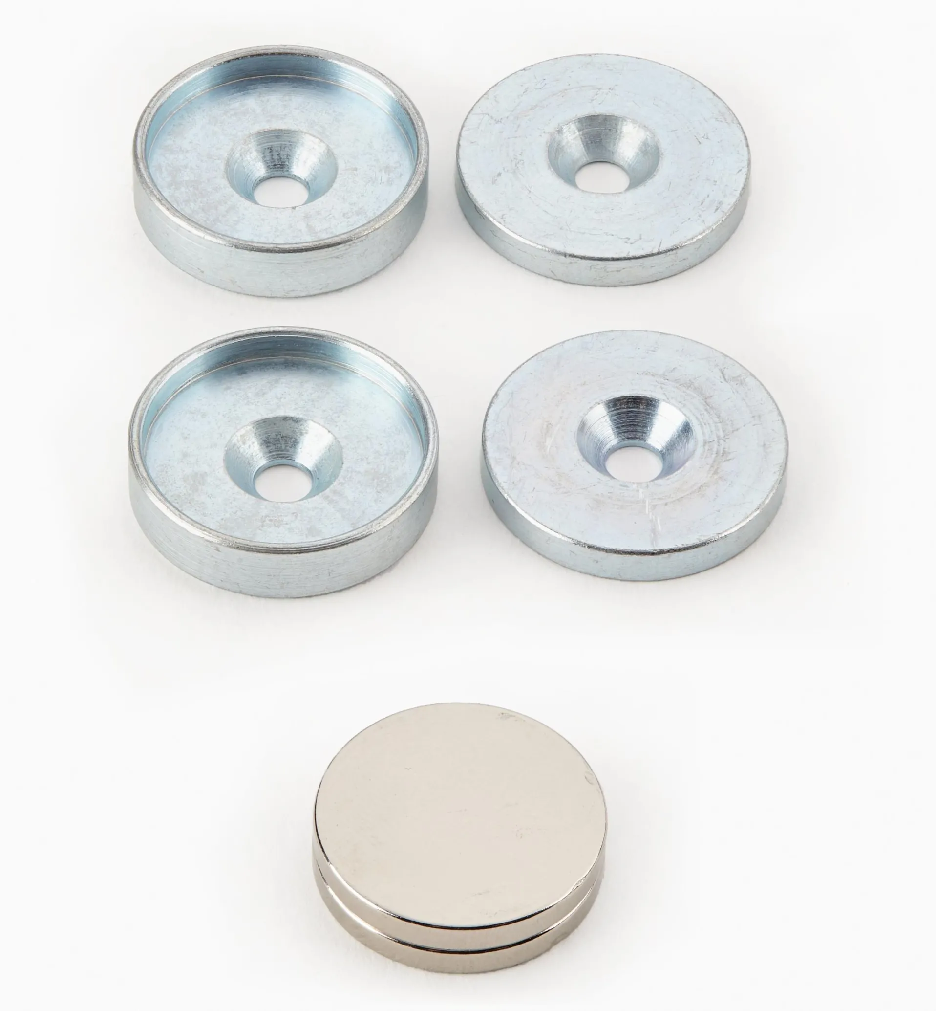 Lee Valley Rare-Earth Magnet, Cup & Washer Sets