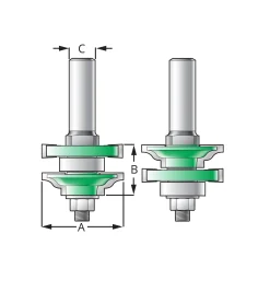 Lee Valley Reversible Ogee Frame Bits