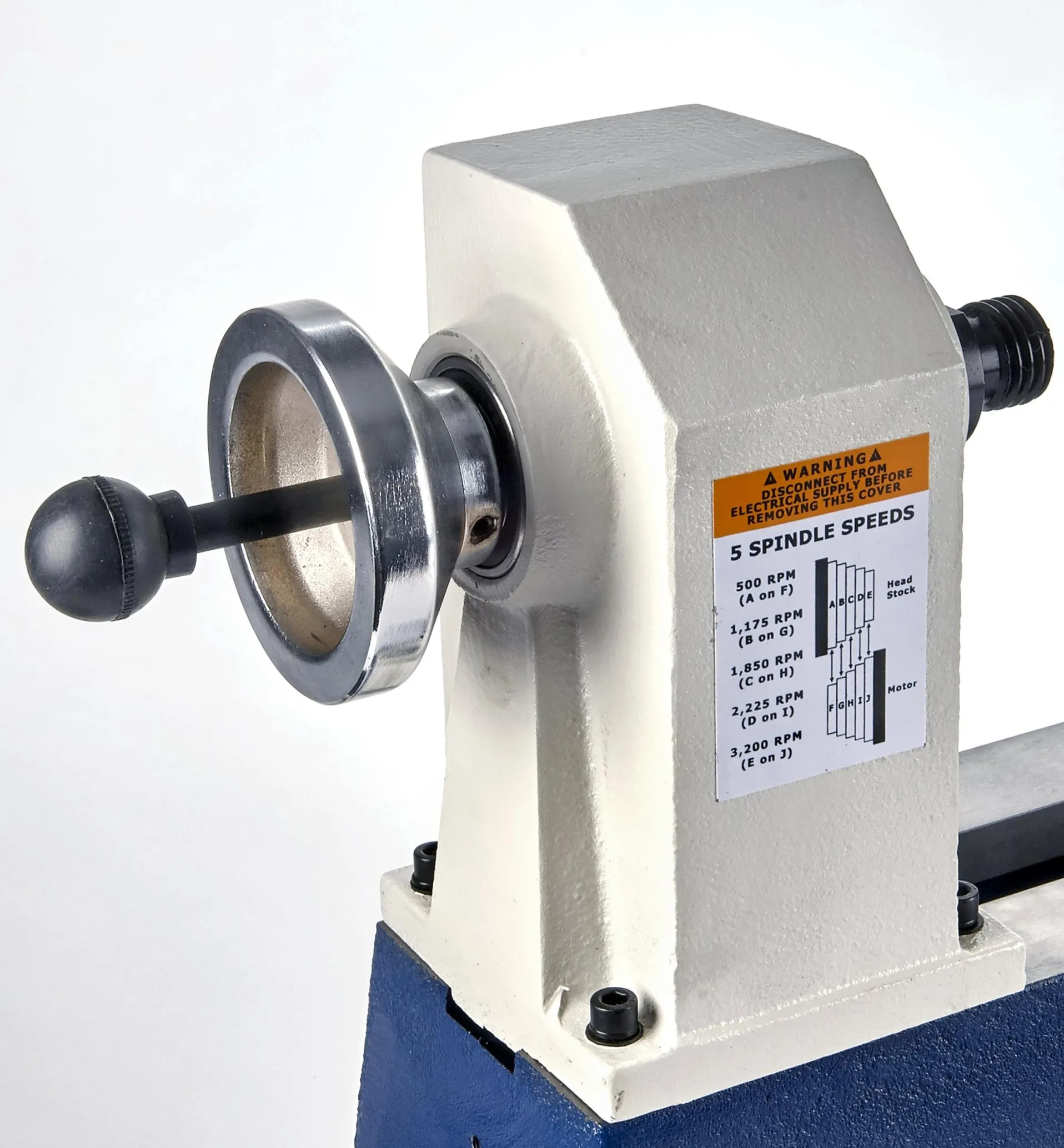 Lee Valley Rikon 1/2 Hp Mini Lathe & Set Of 3 Carbide-Tipped Turning Tools