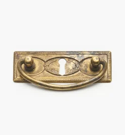 Lee Valley Rope-Edged Rectangular Horizontal Plate Handles