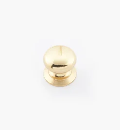 Lee Valley Round Brass Plain Knobs