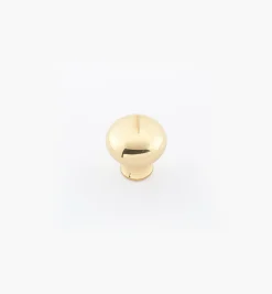 Lee Valley Round Brass Plain Knobs