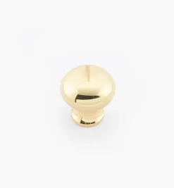 Lee Valley Round Brass Plain Knobs