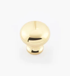 Lee Valley Round Brass Plain Knobs