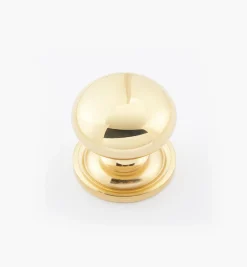 Lee Valley Round Brass Plain Knobs