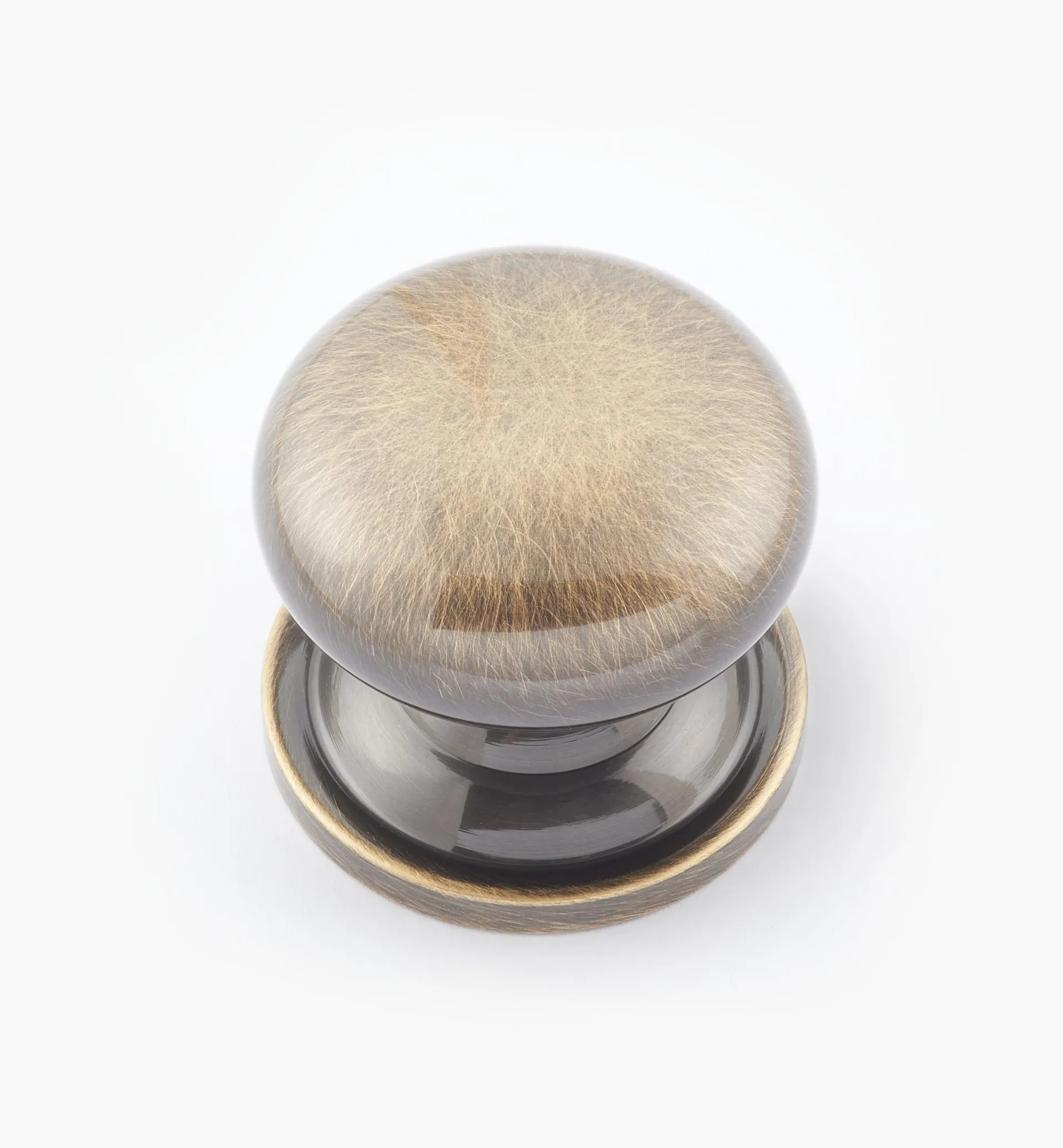 Lee Valley Round Brass Plain Knobs