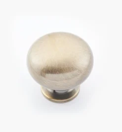 Lee Valley Round Brass Plain Knobs