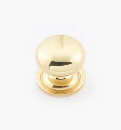 Lee Valley Round Brass Plain Knobs