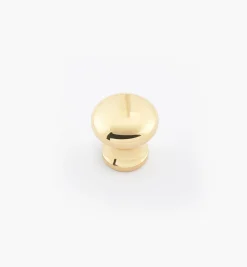 Lee Valley Round Brass Plain Knobs