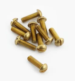 Lee Valley Round-Head Slot Brass Machine Screws