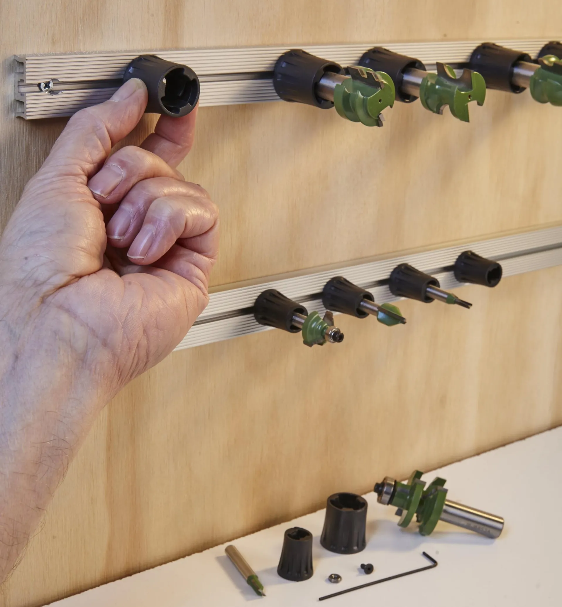 Lee Valley Router Bit Holder Track