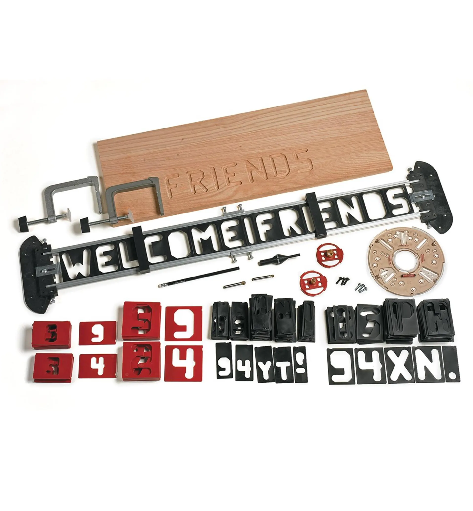 Lee Valley Router Letter Template Set