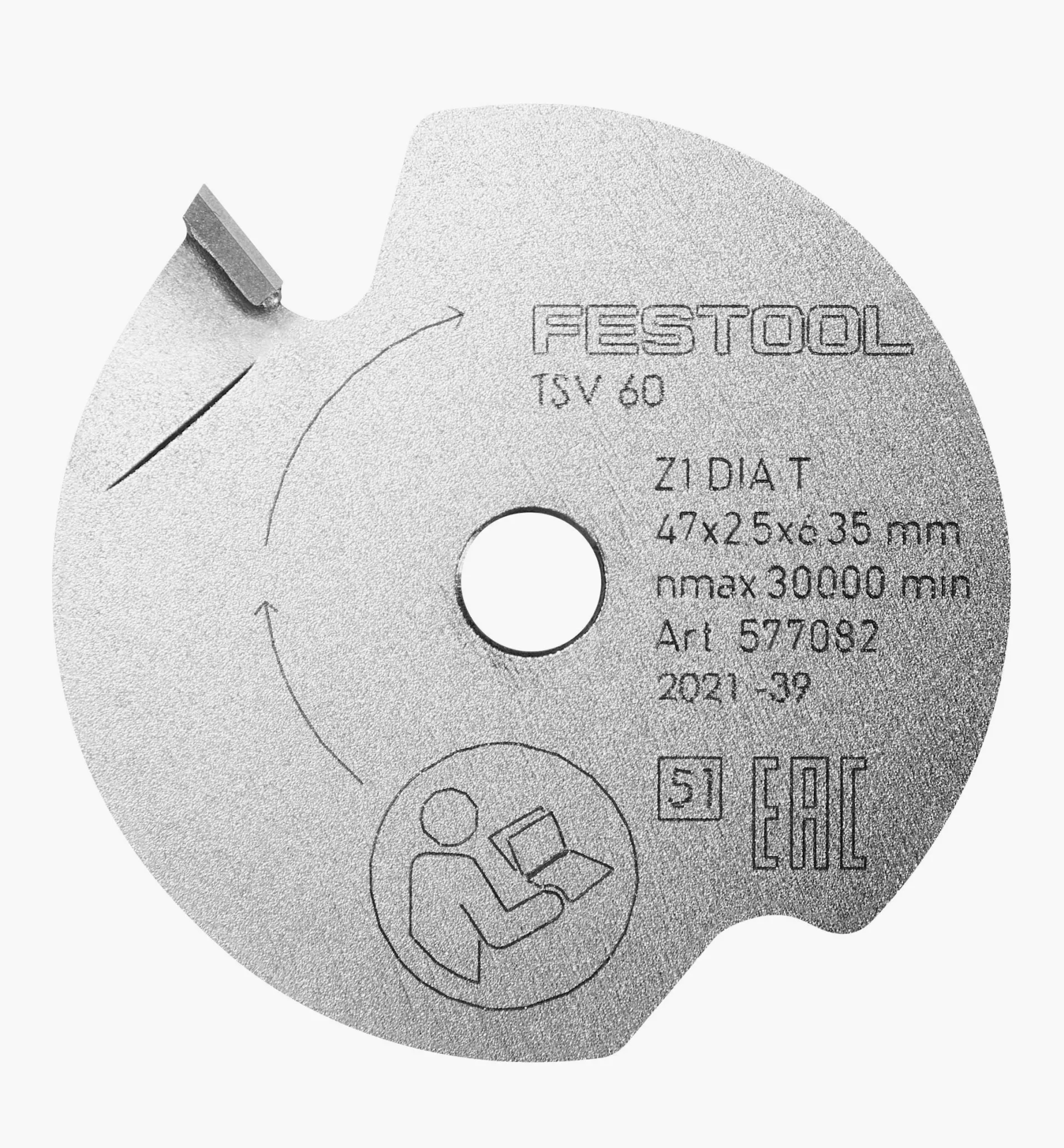 Lee Valley Scoring Saw Blade For Festool Plunge-Cut Saw TSV 60 K