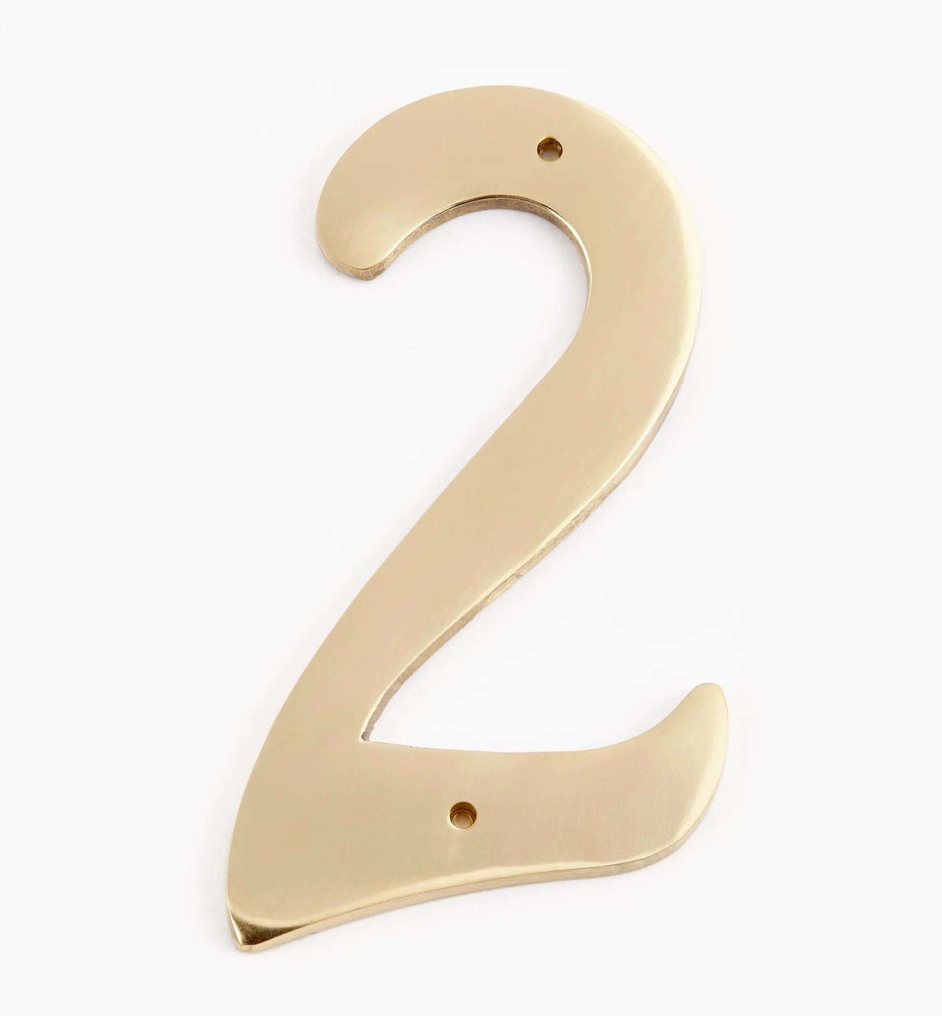Lee Valley Script Cast Brass House Numbers