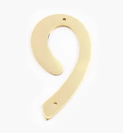 Lee Valley Script Cast Brass House Numbers