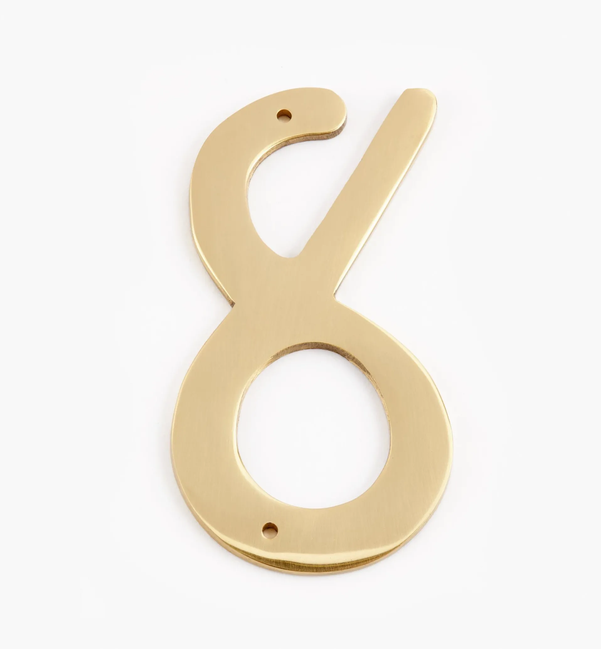 Lee Valley Script Cast Brass House Numbers