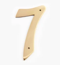 Lee Valley Script Cast Brass House Numbers