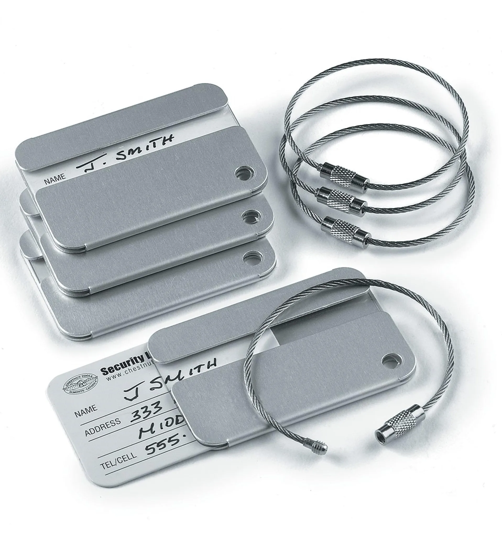 Lee Valley Security-Style Luggage Tags