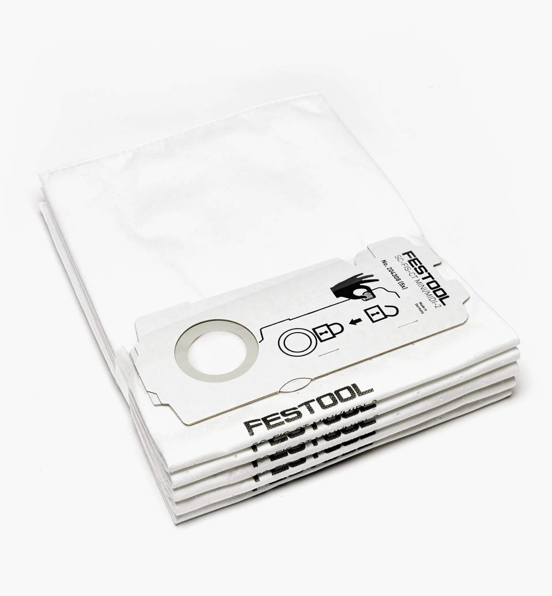 Lee Valley Selfclean Filter Bags For Festool MINI, MIDI And CT 15 Dust Extractors