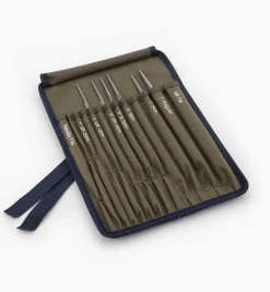 Lee Valley Set Of 6 Bahco Saw-Sharpening Files & Roll