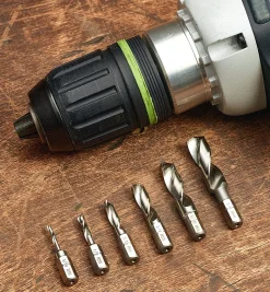 Lee Valley Set Of 6 HSS Stubby Twist Bits