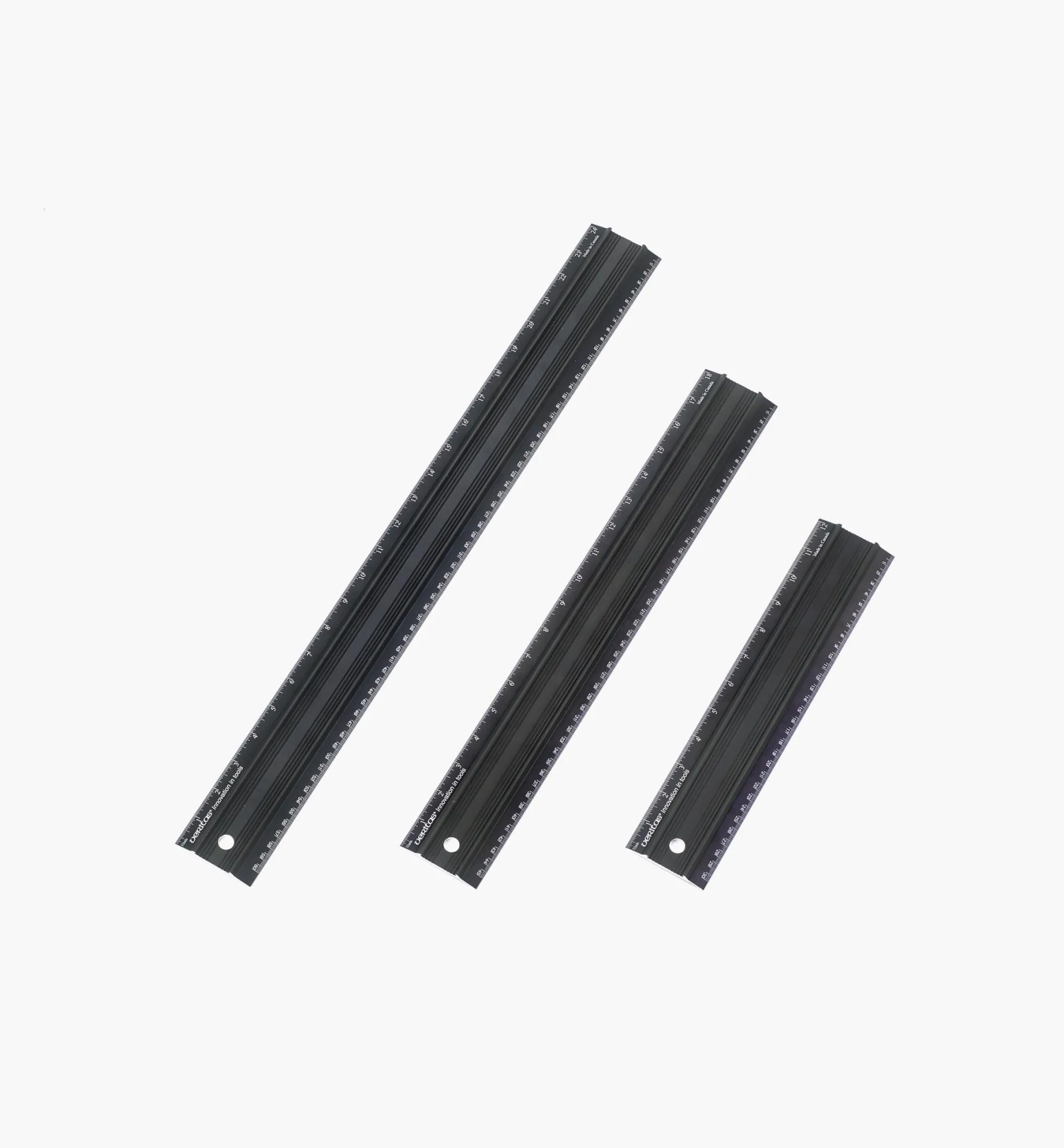 Lee Valley Set Of 3 Veritas Imperial/Metric Shop Rules