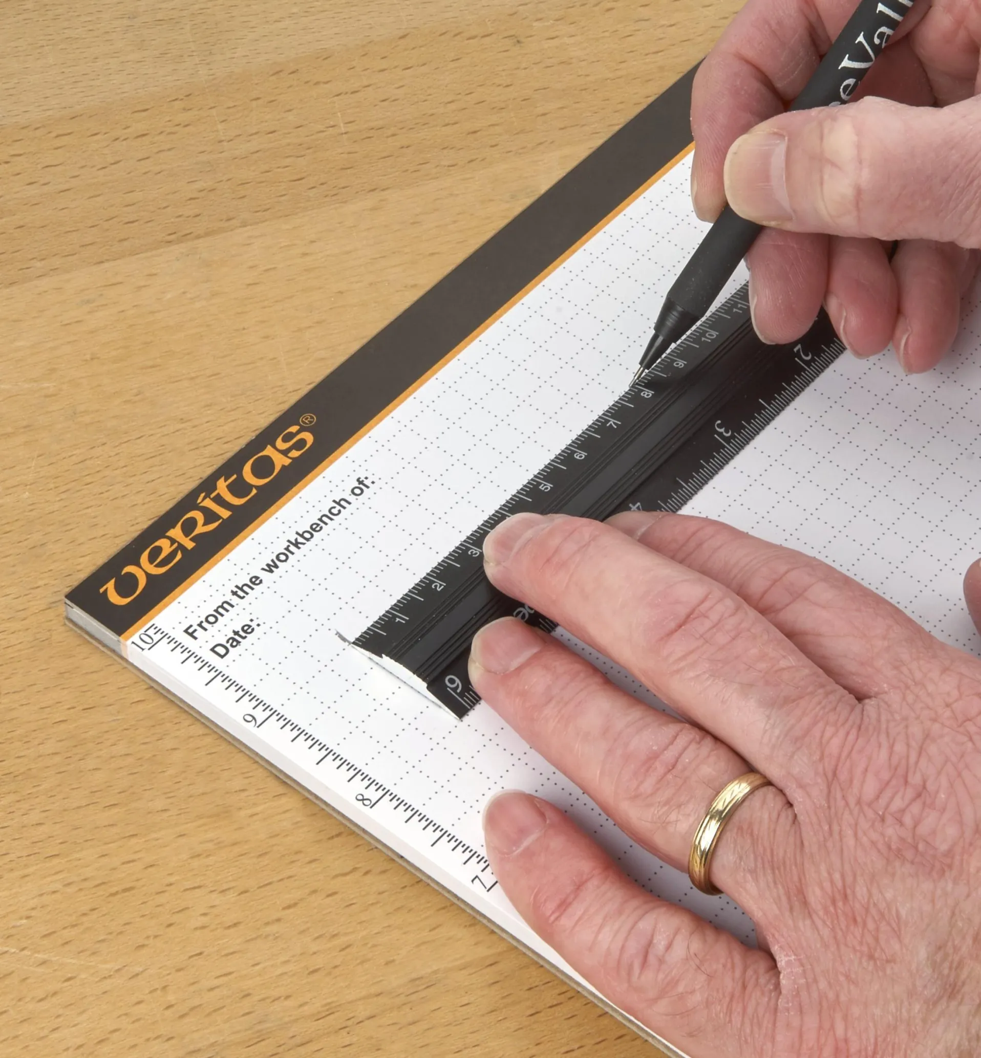 Lee Valley Set Of 4 Veritas Imperial/Metric Aluminum Bench Rules