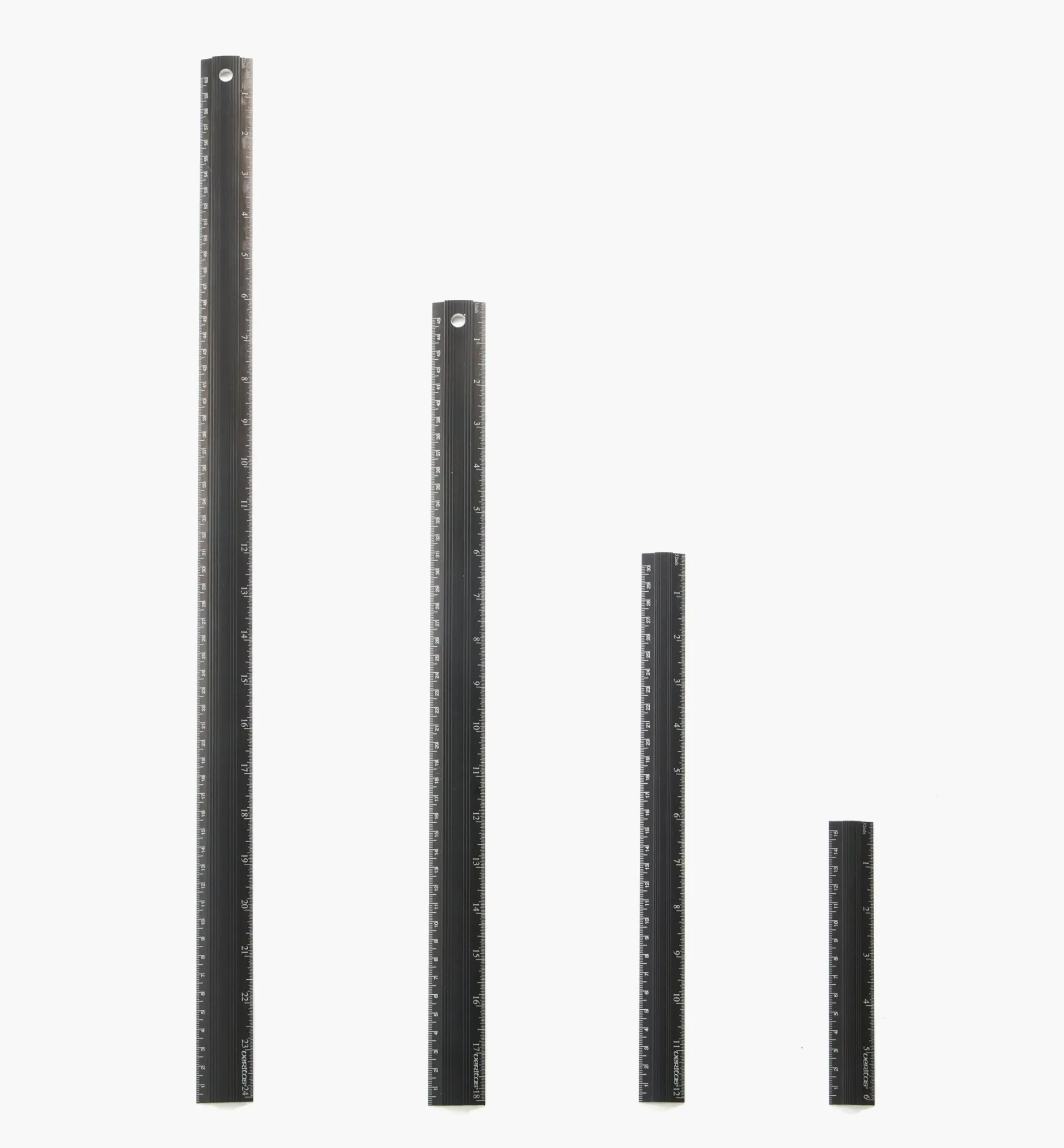 Lee Valley Set Of 4 Veritas Imperial/Metric Aluminum Bench Rules