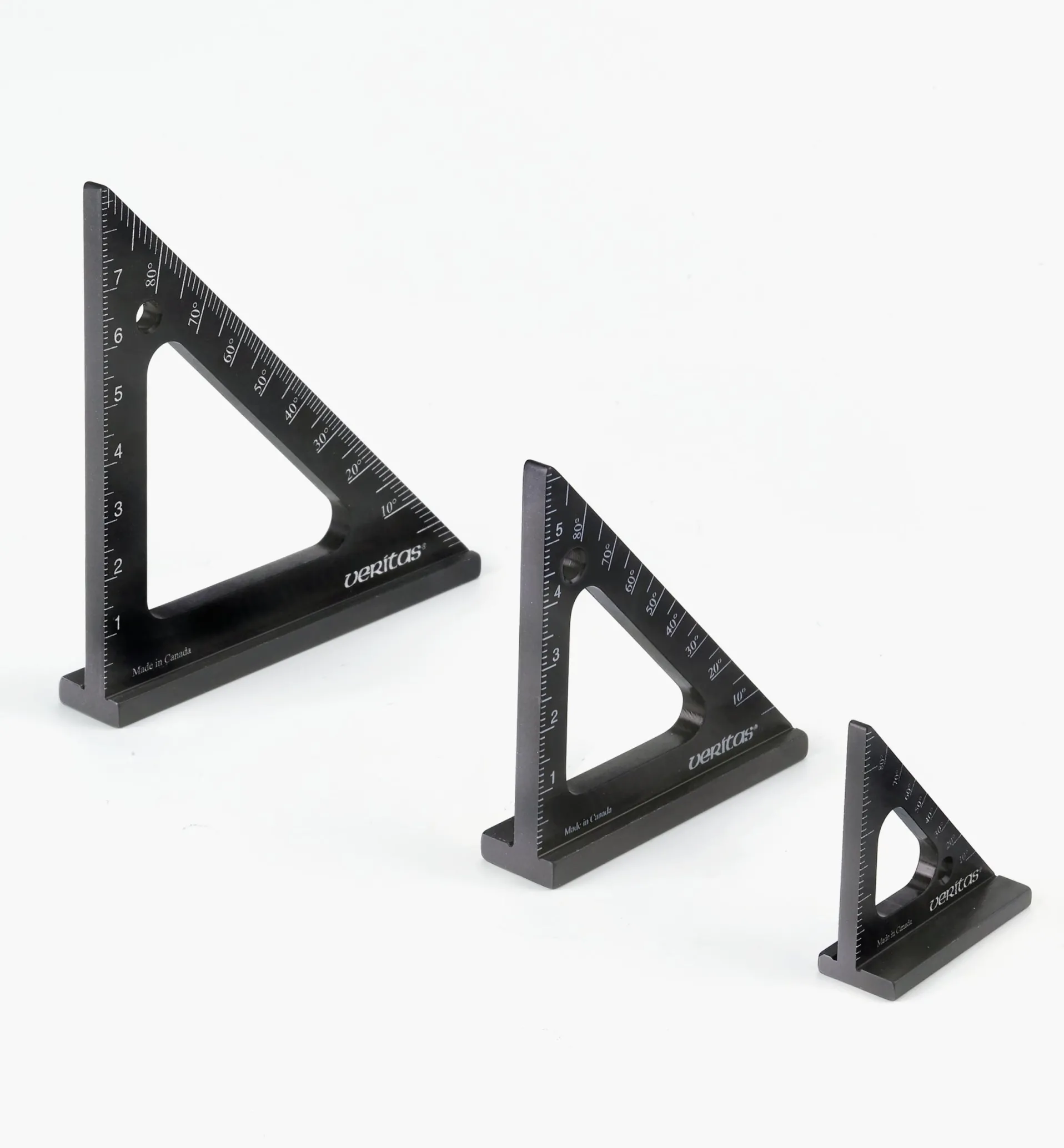 Lee Valley Set Of 3 Veritas Metric Pocket Layout Squares