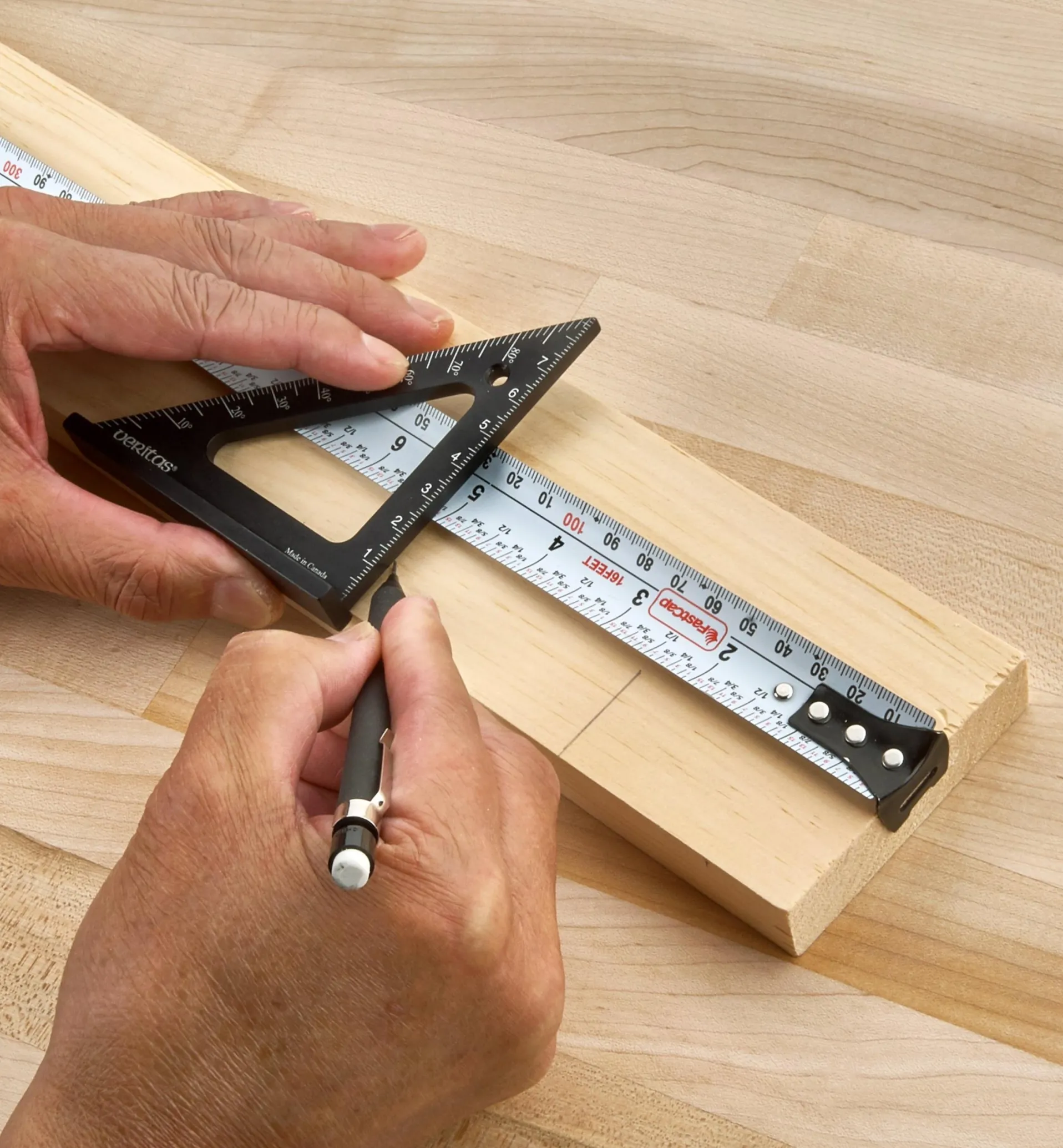 Lee Valley Set Of 3 Veritas Metric Pocket Layout Squares