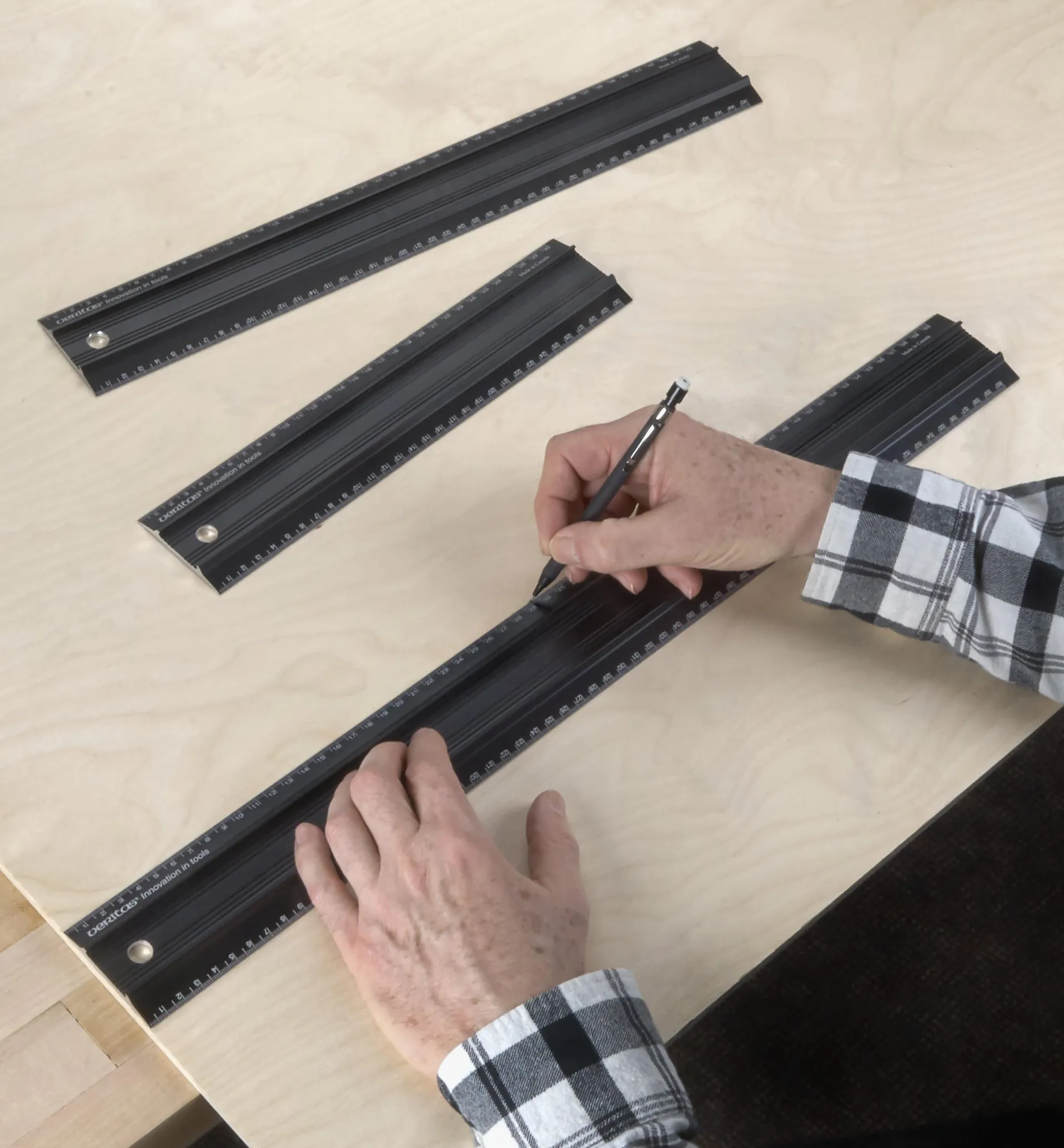 Lee Valley Set Of 3 Veritas Metric Shop Rules