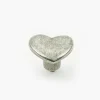 Lee Valley Simple Pewter Heart Knob