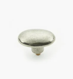 Lee Valley Simple Pewter Oval Knob