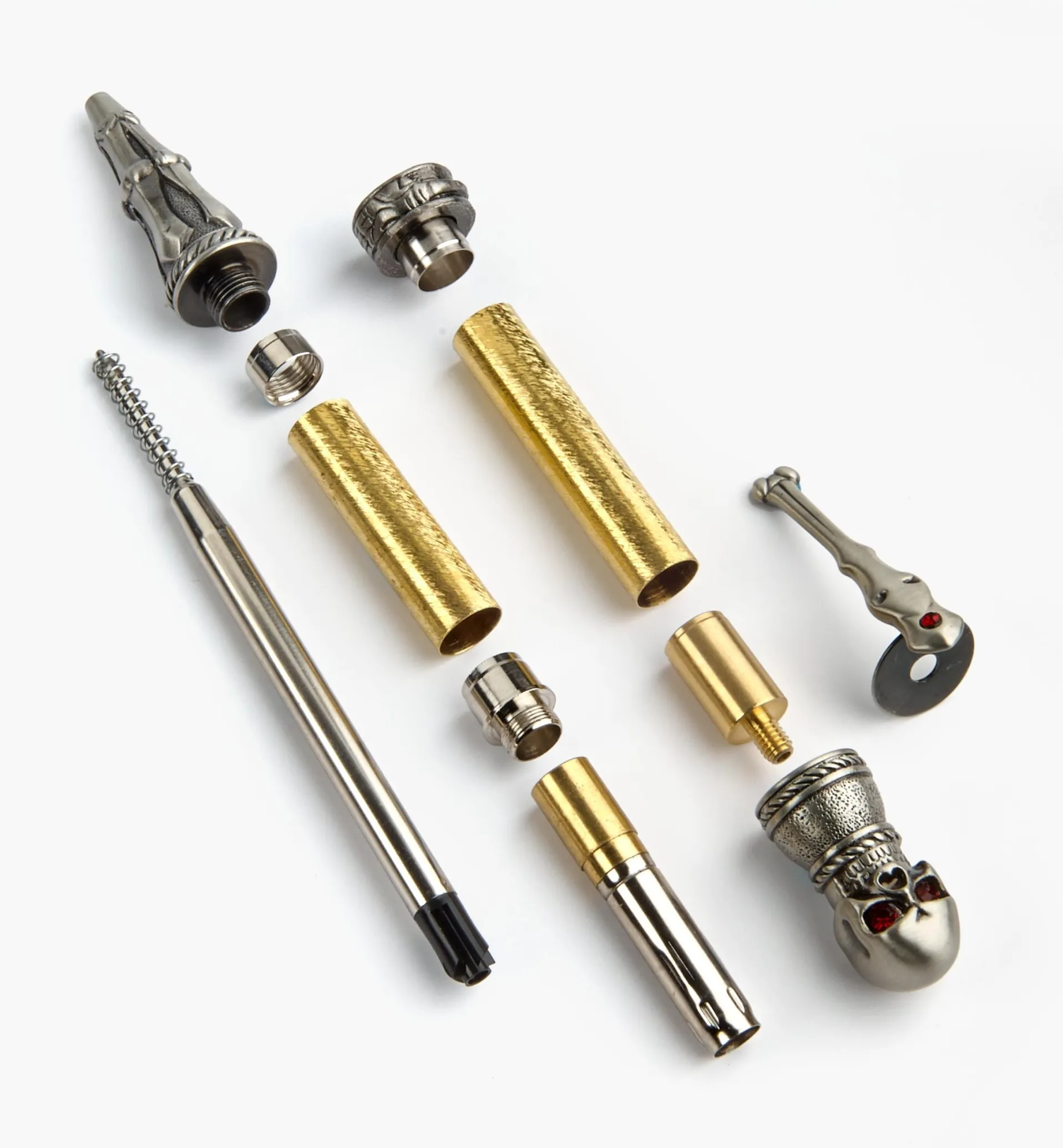 Lee Valley Skull Ballpoint Twist Pen Hardware