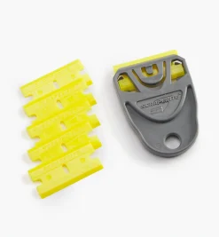 Lee Valley Small Holder & 6 Yellow Plastic Razor Blades