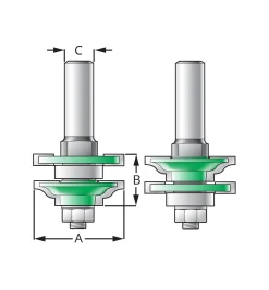 Lee Valley Small Reversible Ogee Frame Bit