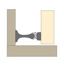 Lee Valley SOSS Magnetic Doorstop & Holder