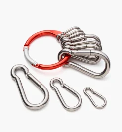Lee Valley Stainless-Steel Carabiner Set