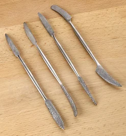 Lee Valley Stainless-Steel Hand-Stitched Riffler Set